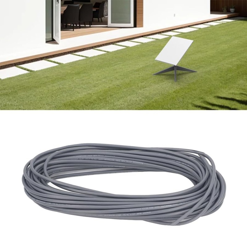 Starlink Cable, 30FT 1200Mbps Rectangular Satellite Cable, Waterproof Replacement Cable