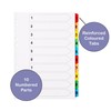 File Dividers A4, 10 Part Folder Dividers for Ring Binders