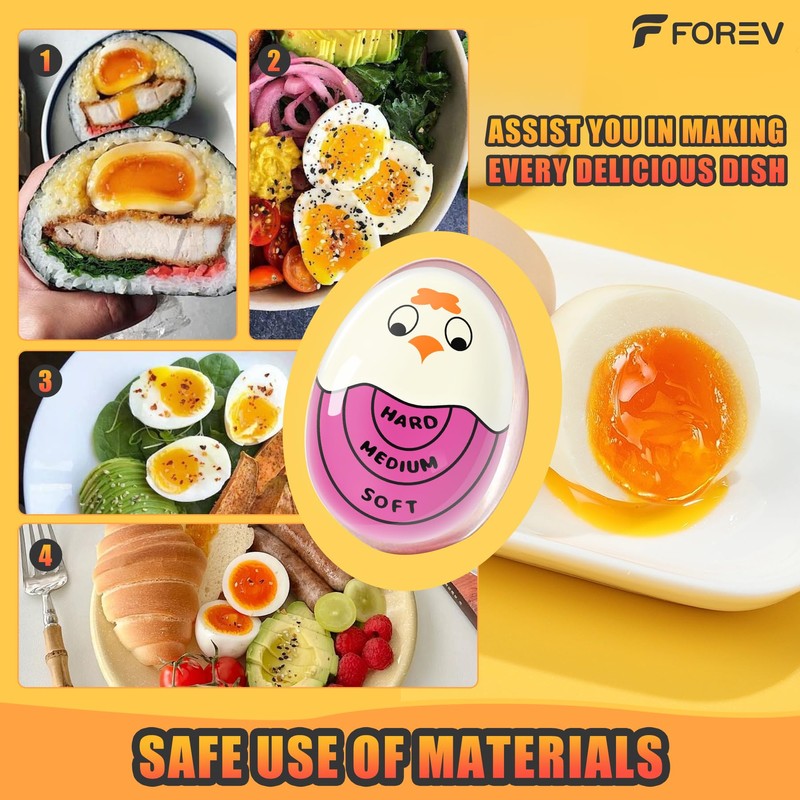 Egg Timer for Hard Boiled Eggs Soft Boiled Color Changing