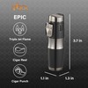 Visol Epic Triple Flame Butane Torch Refillabe Gas Lighter (Shipped