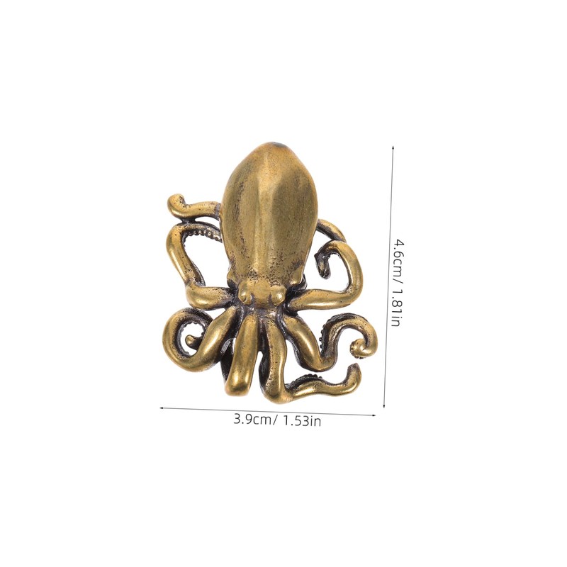 Mipcase Octopus Shape Squid Door Handle Copper Decorative Handles for