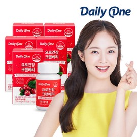 Daily One Urinary Tract Health Cranberry 300mg / 데일리원  요로건강 크랜베리 300mg X 60캡슐 5통