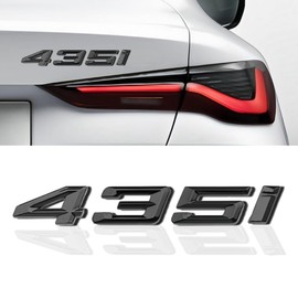 Car Emblem Compatible with 435i Gloss Black Trunk lid Rear Emblem Badge Excellent ABS Material