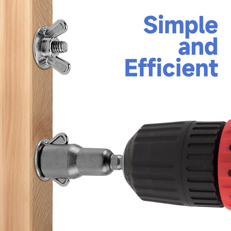 SmallCat 3 PCS Large Slotted Hurricane Wingnut Driver, 1/4" Hex