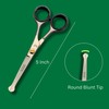 Professional 5 Inch Safety Hair Scissors Beard Moushtache Children's Pet