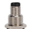 M8‑I4 Brass Industrial Connector Adapter M8 IP67 Waterproof Connector 4pin