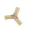 INFINAUTO 10mm 3/8" ID Brass Barb Splicer Fitting Y-Shaped 3
