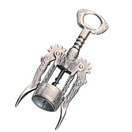 Gold Plated Wing Corkscrew - Grape Vine Design