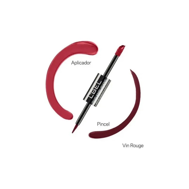 Labial LBel Dúo Amplifiant color vin rouge mate