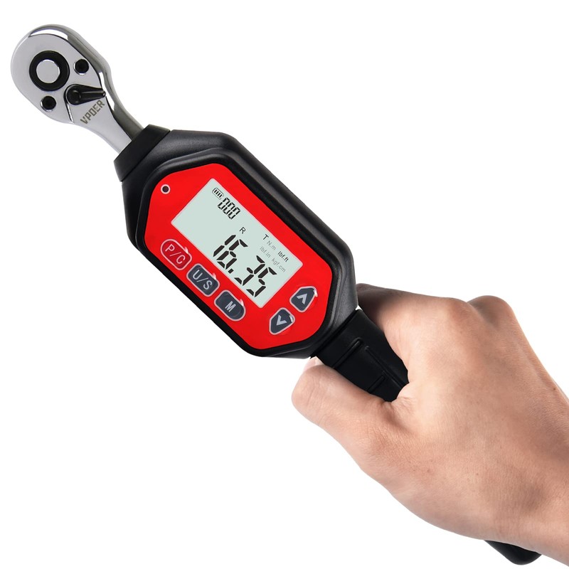 VPOER Digital Torque Wrench 1/4-inch Drive, 0.66-22.11 ft-lbs (0.9-30 Nm)