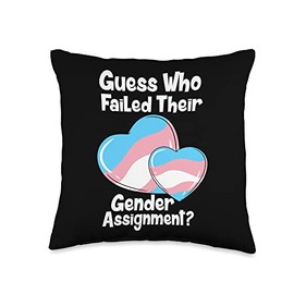 Guess Who Failed Their Gender Assignment Throw Pillow, 16x16, Multicolor