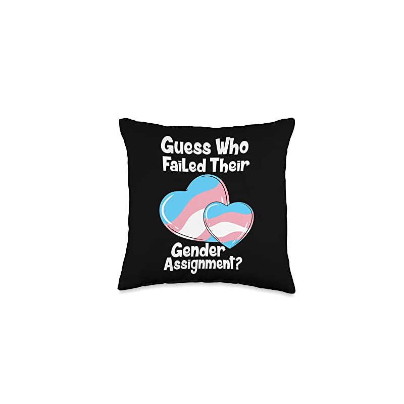 Guess Who Failed Their Gender Assignment Throw Pillow, 16x16, Multicolor