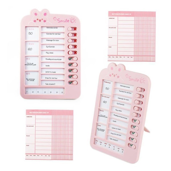 Chore Chart Checklist Students Checklist Sliding Chart (Pink)