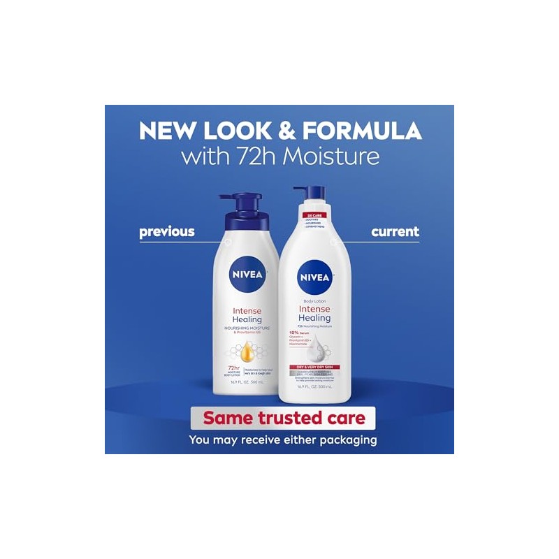 Nivea Intense Healing Body Lotion, 16.9 Fl Oz
