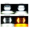 HMCYCI Pair H6054 5x7 7X6 LED Headlights Sealed High/Low DRL