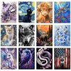 12 Pack Animals Diamond Art Kits for Adults, DIY 5D