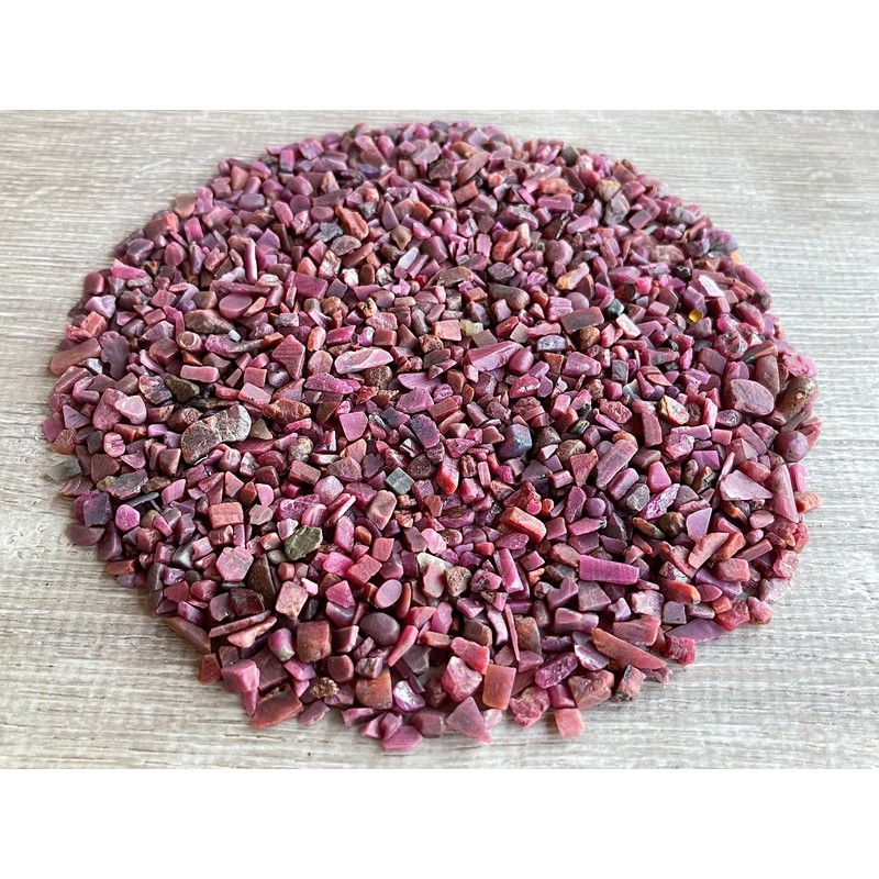 Ruby Chips – Natural Mini Ruby Stones, Crushed Undrilled Ruby,
