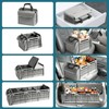 Snuopfy Car Trunk Organizer,115L Heavy Duty Collapsible Trunk Storage, with