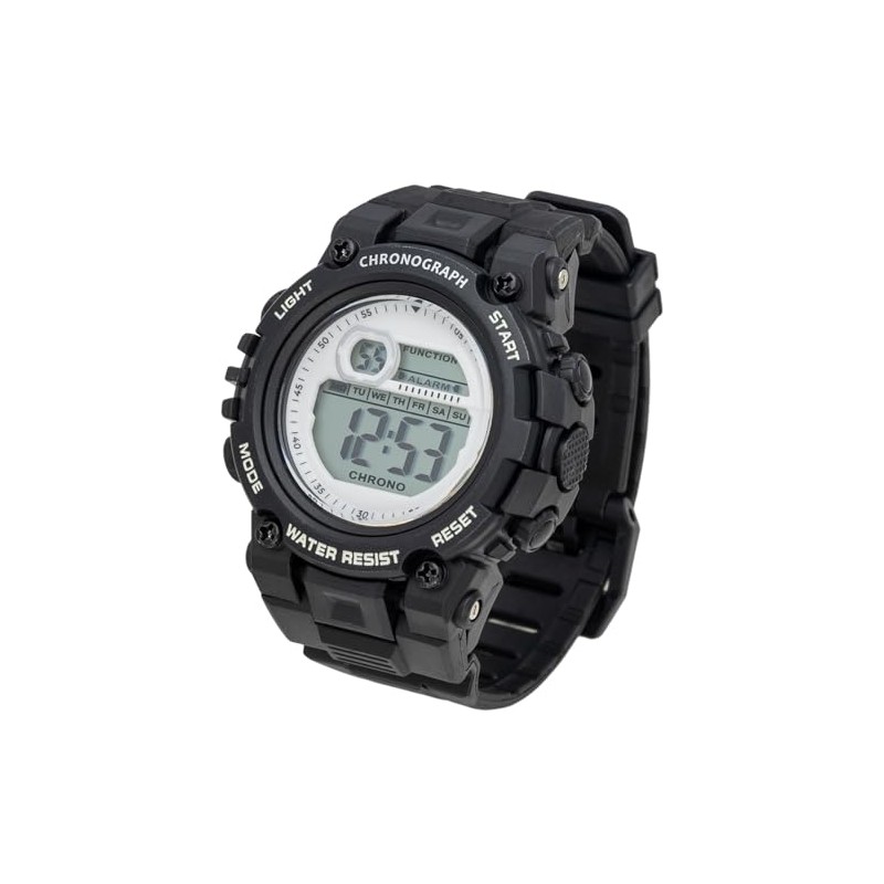 Fieldwork YM091P-4 Women's Digital Wristwatch, 3 ATM, Waterproof, Multi-functional, Urethane