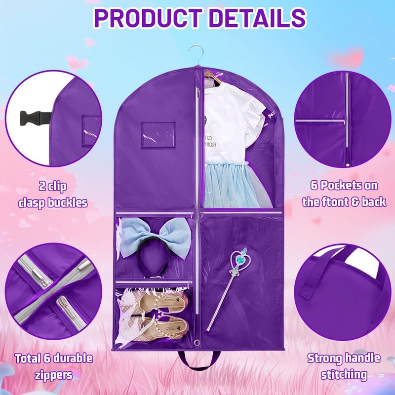 AMFUN Foldable Garment Bag, Travel Bag, 110 x 60 cm,