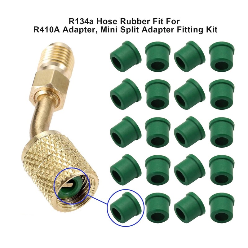RURBRIN (20 PCS) R134A Rubber Gasket Fit for Air Conditioning