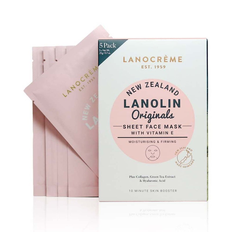 Lanocreme-Sheet Face Mask with Vitamin E