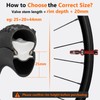 RACEDUEL Tubeless Valve Stems Presta Valves Stem Aluminum 44MM/60MM/80MM