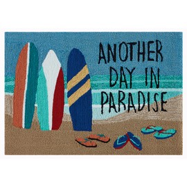 Liora Manne Frontporch Indoor Outdoor Rug - Novelty Design, Hand Hooked, Weather Resistant, UV Stabilized, Foyers, Porches, Patios & Decks, Arrf Ye Mateys, 2'6 x 4'