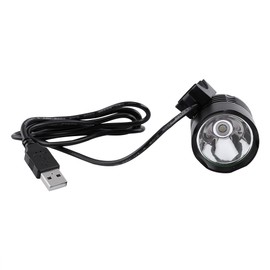 Waterproof 1200LM USB Bicycle Headlight Torch Light Strobe Front Light Lamp(Black)