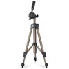 Hama Leichtes Einsteiger-Dreibeinstativ mit 3-Wege-Kopf, Star 05 106-3D, Champagner, 36.5