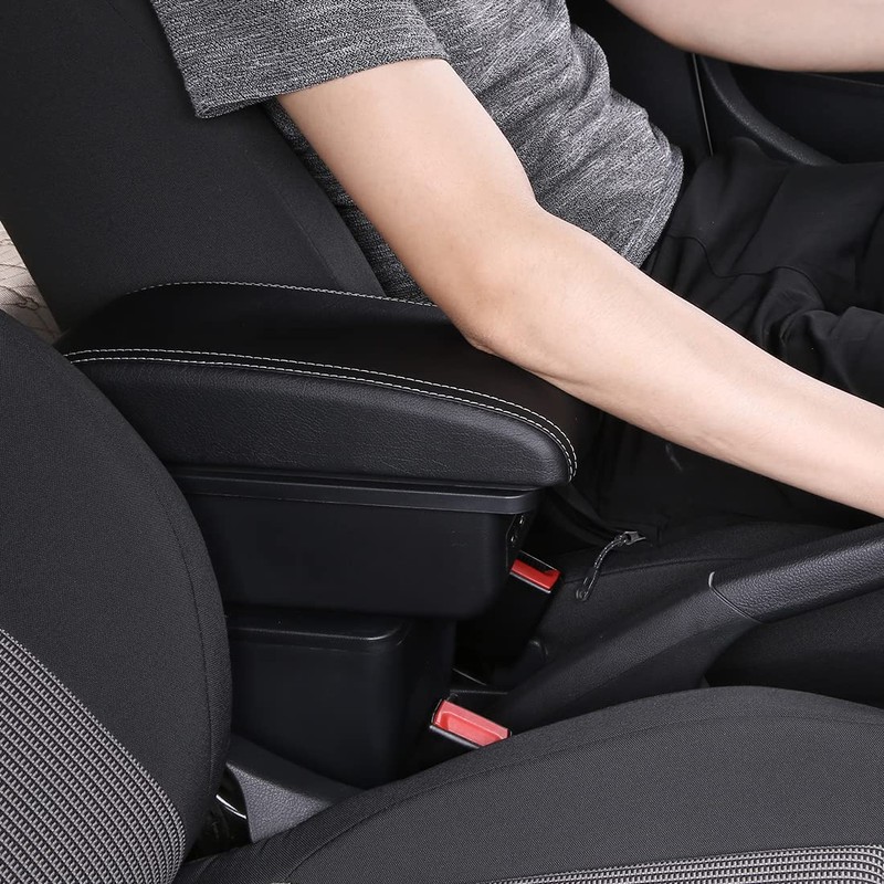 HRCHCG Console Armrest for Nissan Versa 2020-2024, Car Center Storage