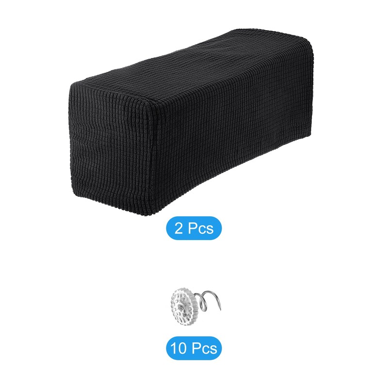 sourcing map 2pcs Stretch Armrest Covers for Chairs/Sofas, Couch Arm