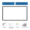 XGODY 84''-150'' Foldable Projector Screen 3D 16:9 Portable Outdoor Home