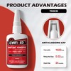 CYAFIXED Strong Cyanoacrylate (CA) Super Glue, High Strength Thick Viscosity