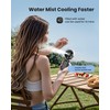 Gaiatop Portable Misting Fan, 180° Foldable Handheld, 3 Speeds USB