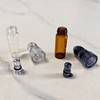 Petrip Portable Glass Ieak-proof Decorative Bottle (Black White) (6 Pack)