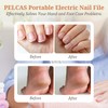 PELCAS Electric Toenail Grinder for Thick Toenails, 5 Speeds Manicure