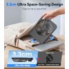 Mini USB Fan, 5 Speeds Table Fan, Very Quiet &