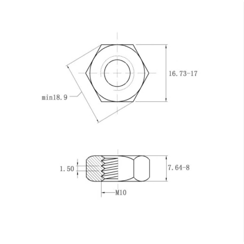 Offgridtec A2 V2A Stainless Steel Nuts DIN 934/ISO, Pack of