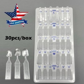 Unbranded 30x Dental Composite Resin Veneers Mould Light Cure Anterior Front Teeth USA