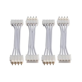 Litcessory Flexible Corner Connector/Extension Cable for LIFX Z Lightstrips (2in, 4 Pack, White)