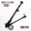 BUCKLOS 300PSI Bicycle Rear Shock/Air Fork Pump Pressure Gauge Aluminum
