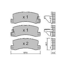 AISIN BPTO-2905 Brake Pads, Set of 4