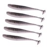 Kisangel 5pcs Reusable Fishing Lures Soft Baits for Freshwater Fishing