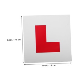 LALAFINA 6PCS Magnetic Learner Driver Stickers Plates for Cars Reflective Decals Material Enhanced Safety for Drivers Protects Paint
