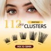 QUEWEL Lash Clusters 112 PCS Eyelash Clusters with Thin Band