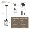 Osimir Glass Pendant Lights Kitchen Island 3 Pack, Black Kitchen