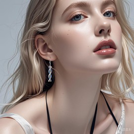 S925 Sterling Silver DNA Double Helix Chemistry Science Molecule Biology Earrings Jewelry