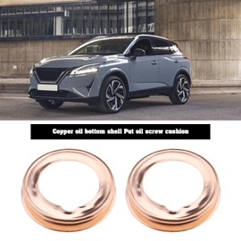 Be In Your Mind Pack of 20 Car Oil Drain Plug Seals 11026 01M02 Oil Drain Plug Washer Oil Pan Washers 11 mm ID 17 mm OD Compatible with Qashqai Teana