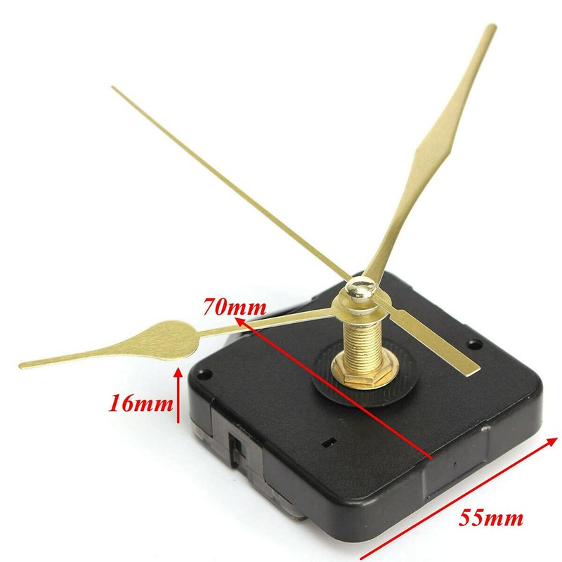 Roundsky 10Pcs DIY Silent Movement Spindle Hands Wall Quartz Clock